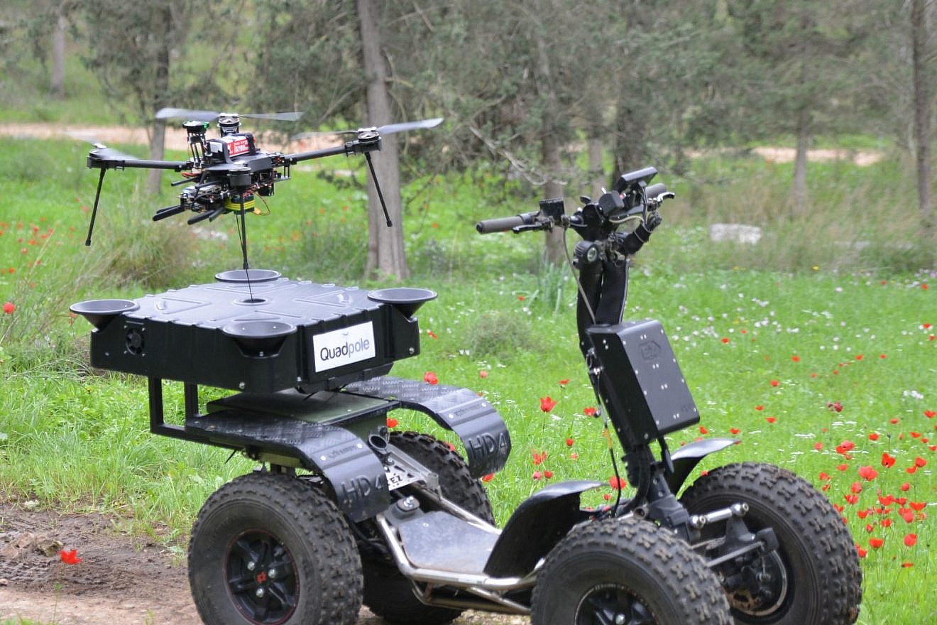 The EZRaider stand-up all-terrain vehicle. Photo by Ido Zimet.