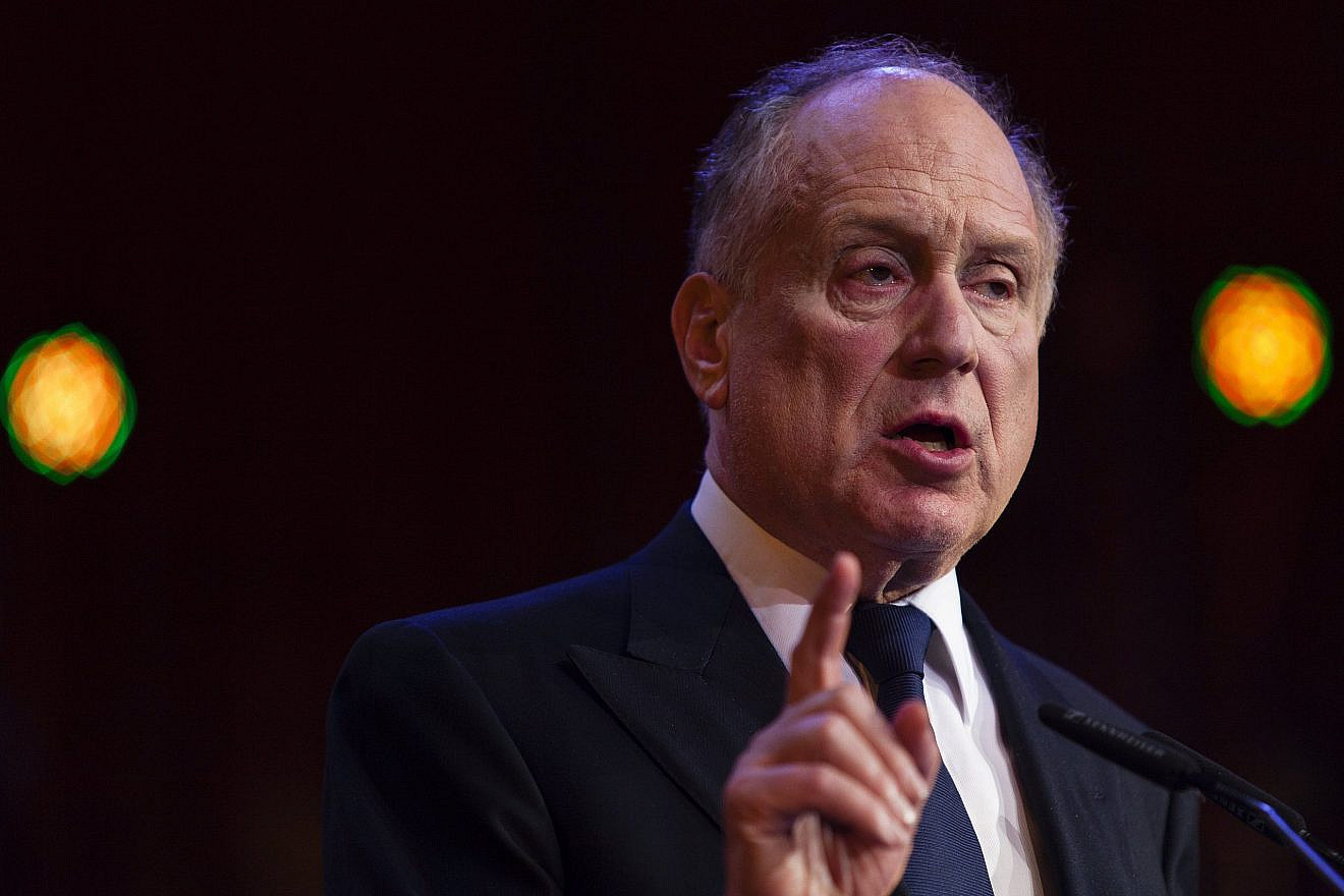 Ronald S. Lauder, president of the World Jewish Congress, at the Jerusalem Chairman's Conference on Sept. 22, 2013. Photo by Flash90.