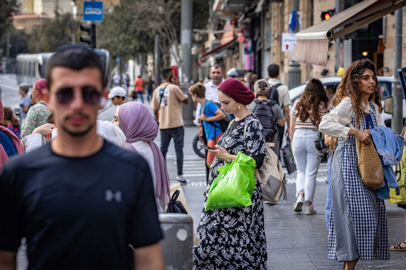 Jerusalem city center, Sept. 20, 2022.  Photo by Olivier Fitoussi/Flash90.
