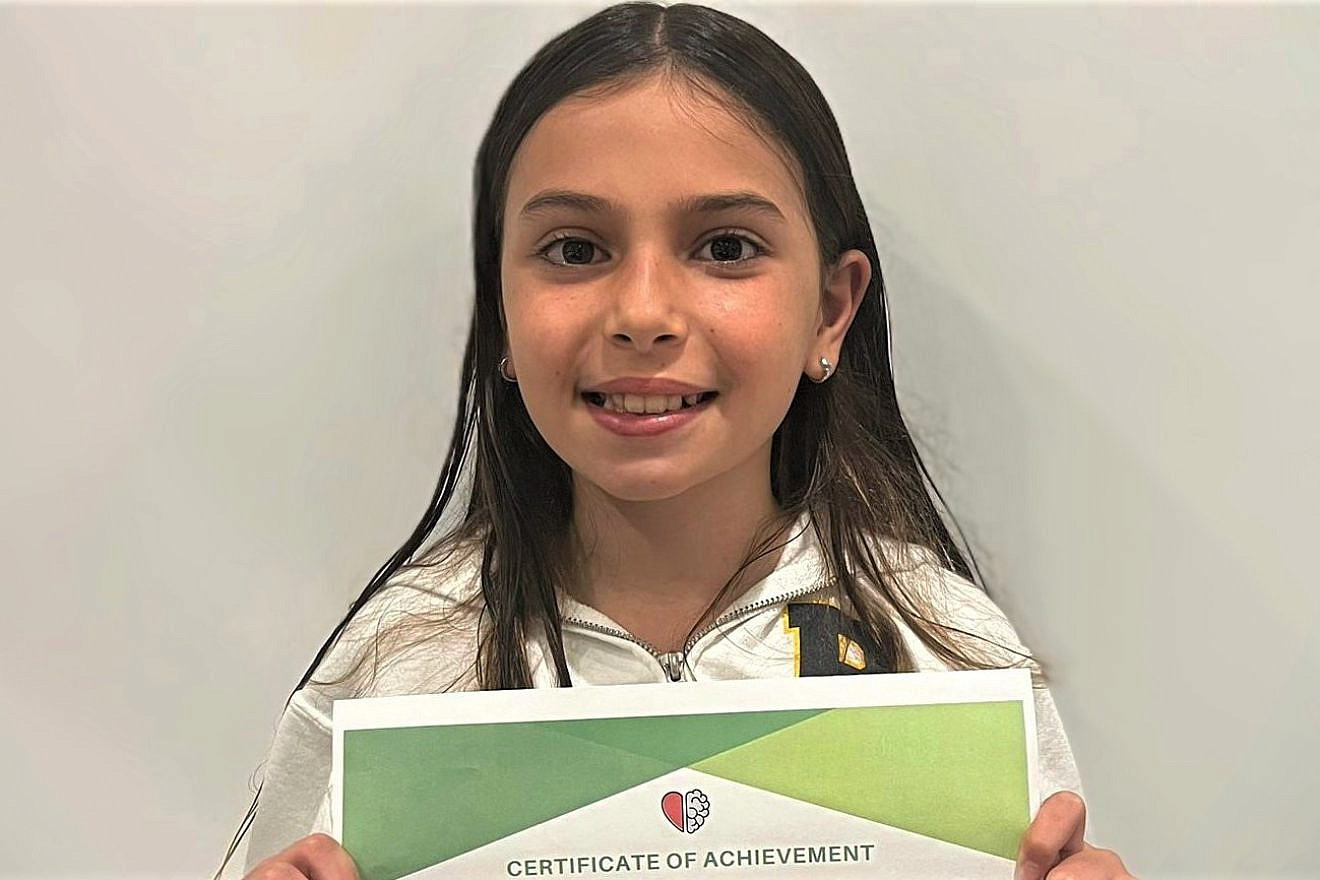 Naomi Ghitleman from the Posnack School in Davie, Fla., after being crowned winner of ADI’s third annual “Make the Change” STEM Challenge.