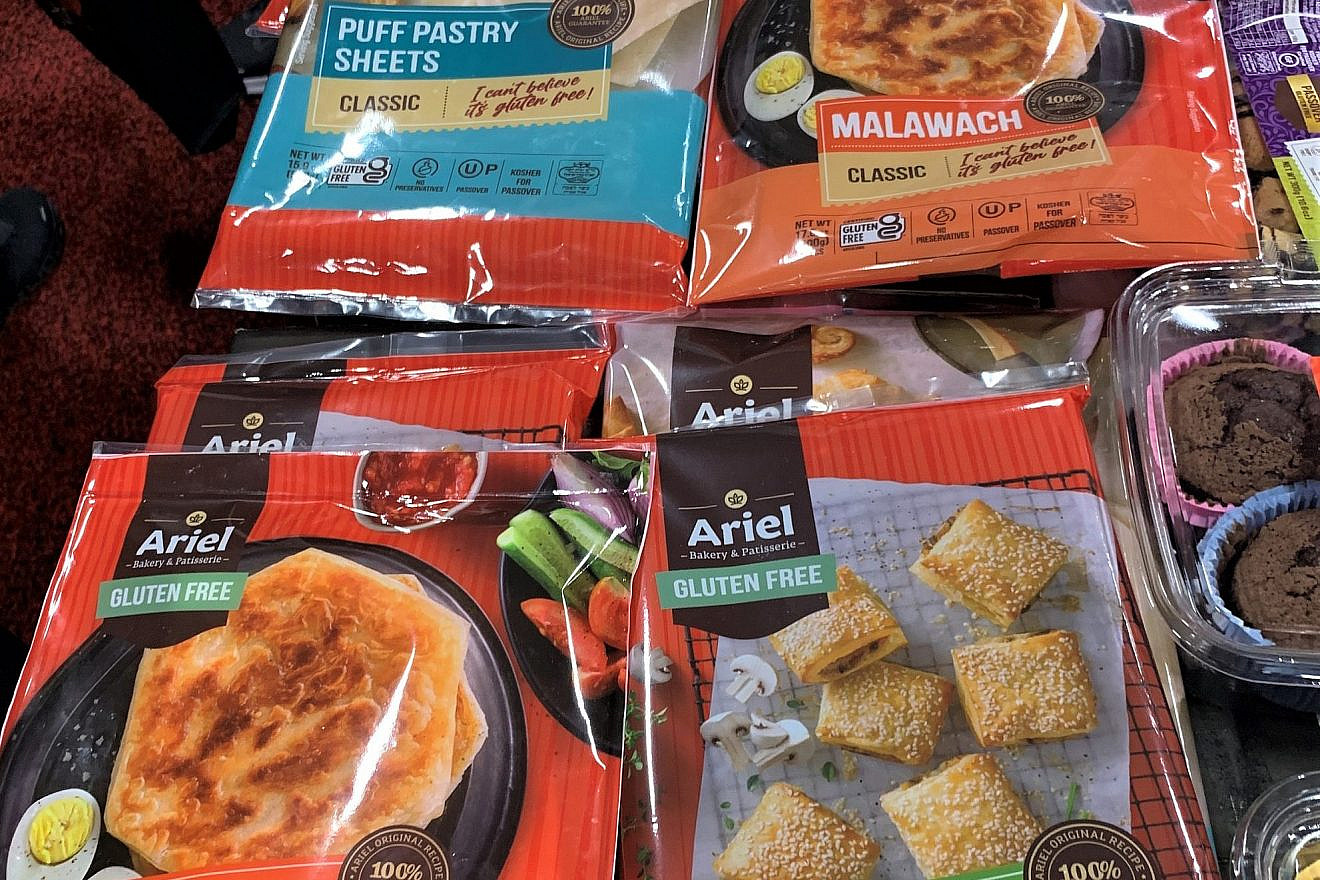 New kosher-for-Passover pastry dough and foods on display at the annual Kosherfest trade show in November 2022. Photo by Faygie Holt.