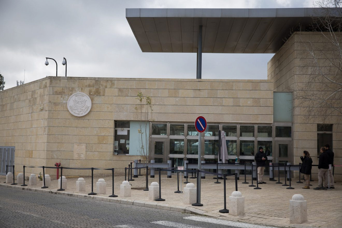The U.S. Embassy in Jerusalem, March 2019. Photo by Noam Revkin Fenton/Flash90.