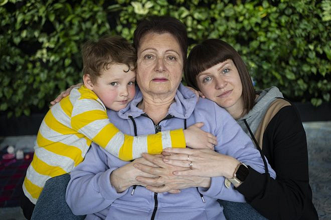 Ukrainian refugees in Warsaw, Poland, April 5, 2022. Credit: Max Dinshtein for the Jewish Agency for Israel.