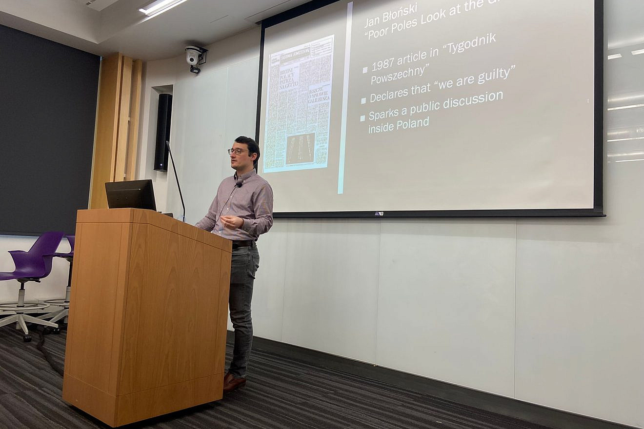 Zachary Mazur, a senior historian at the Warsaw-based POLIN Museum of the History of Polish Jews. Photo by Michał Wilczewski, Northwestern University.