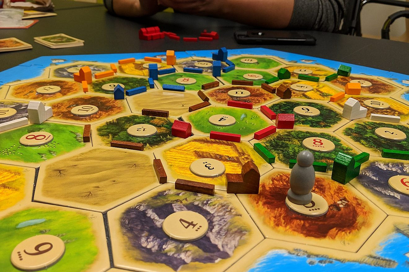 A game of “Settlers of Catan.” Credit: Yongho Kim via Wikipedia.