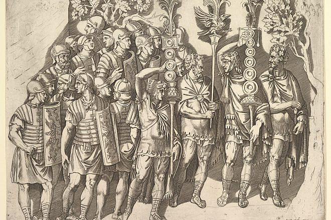 “Speculum Romanae Magnificentiae: A Roman Legion” (from Trajan's Column) by Marco Dente. Published by Antonio Salamanca in the 16th century. Credit: Metropolitan Museum of Art in New York.
