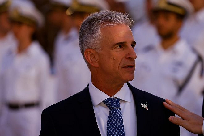 Mossad chief David Barnea at the Western Wall in Jerusalem, May 3, 2022. Photo by Olivier Fitoussi/Flash90.