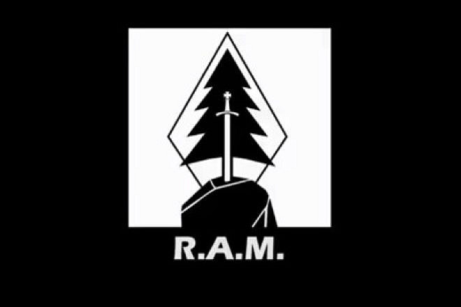 Logo of the Rise Above Movement. Credit: ADL.