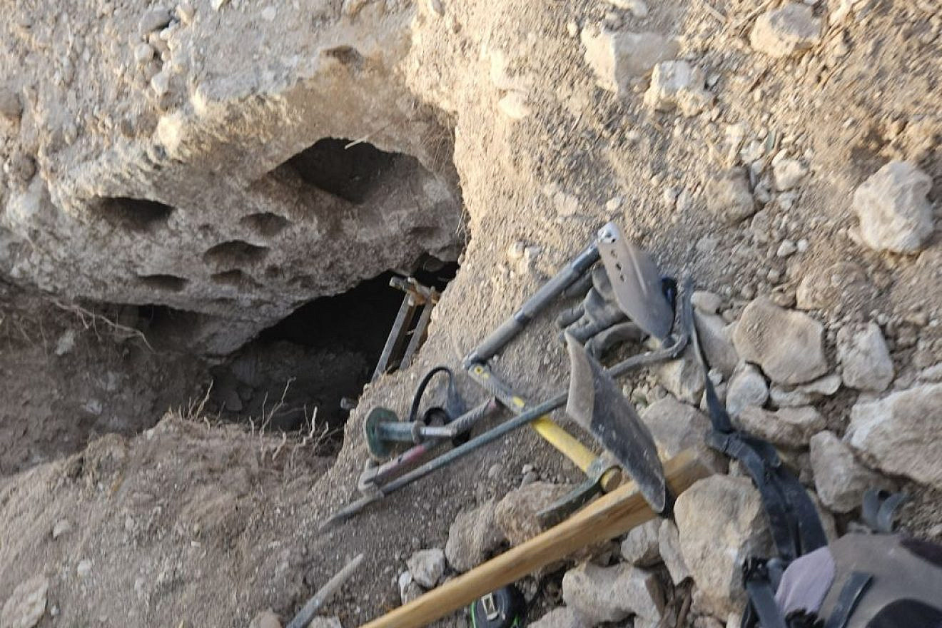 Antiquities thieves used these tools at at the Einat Shu’a archaeological site near Nazareth. Photo by Nir Distelfeld/IAA via TPS.
