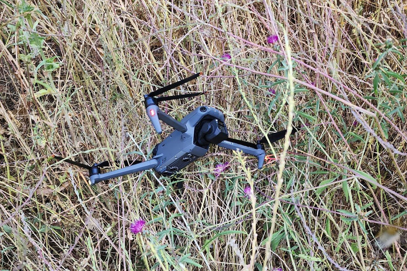 The Israel Defense Forces shot down a drone after it crossed over the border from Lebanon, May 25, 2023. Credit: IDF.