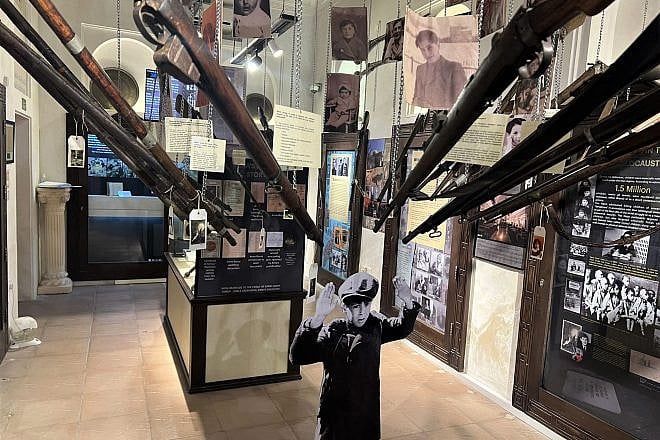 Items from a Holocaust exhibit at the Crossroads of Civilizations Museum in Dubai. Photo by Avi Kumar.
