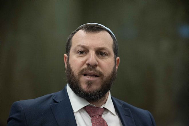 Heritage Minister Amichai Eliyahu arrives for a Cabinet meeting at the Prime Minister's office in Jerusalem, Jan. 29, 2023. Photo by Yonatan Sindel/Flash90.
