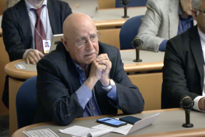 Palestinian journalist Said Arikat at a U.S. State Department press briefing on May 15, 2023. Source: YouTube screenshot.