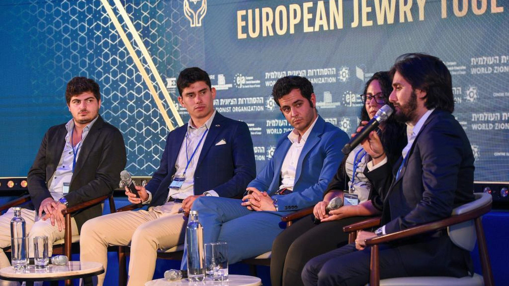 Jewish youth leaders discuss building communities in Europe at the European Jewish Association conference in Porto, Portugal, May 15, 2023. Photo by Yoav Dudkevitch/EJA.