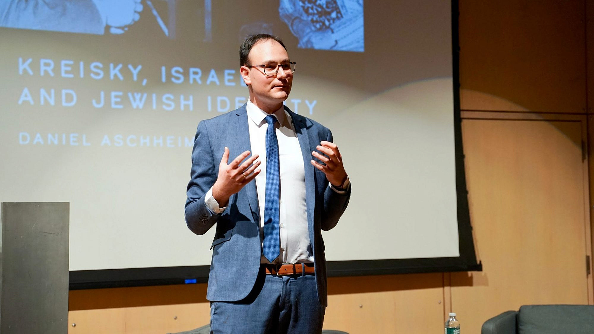 Daniel Aschheim speaking about his book, which was released in November 2022. Credit: Courtesy.