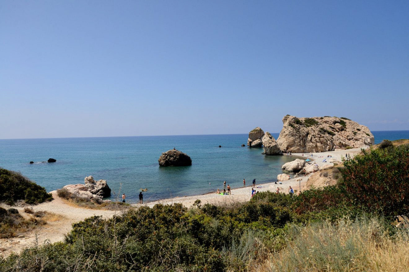 The beach in Paphos, Cyprus, May 28, 2018. Photo by Mendy Hechtman/Flash90.