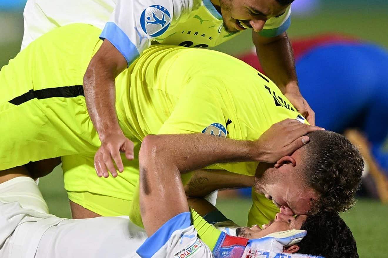 Israel’s Under-21 soccer team punches its ticket to the European Championship quarterfinals by beating the Czech Republic, June 28, 2023. Source: Twitter.