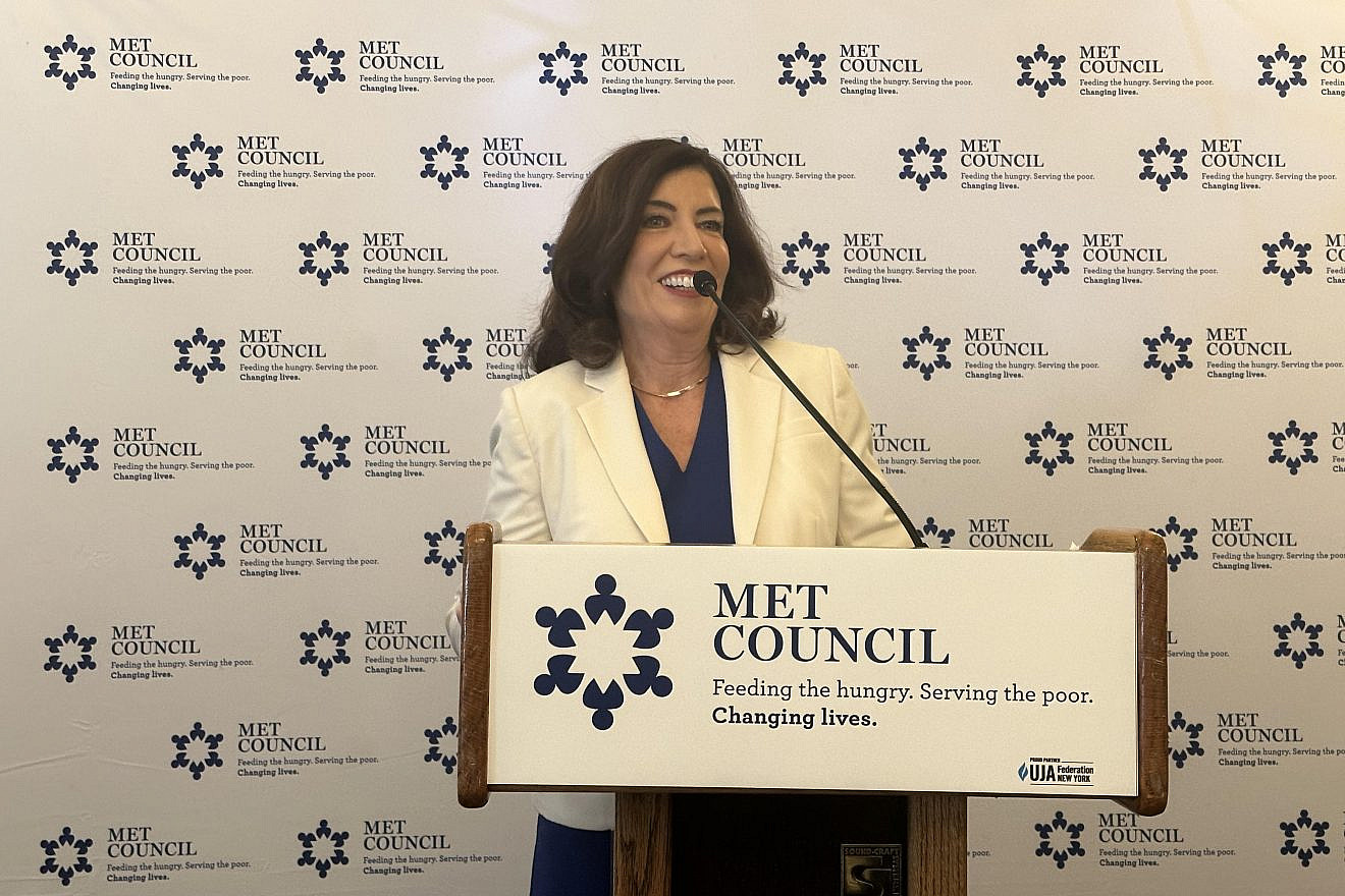 New York Gov. Kathy Hochul at the Met Council Breakfast on June 4, 2023. Credit: Elishama Marmon.
