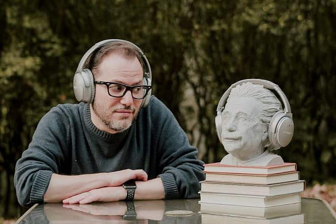 Benyamin Cohen, author of the 2023 book "The Einstein Effect: How the World’s Favorite Genius Got into Our Cars, Our Bathrooms and Our Minds." Photo by Shoshi Benstein.