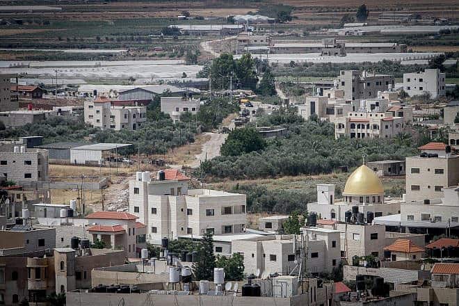 Israeli military vehicles seen during clashes between Israeli security forces and Palestinians in Jenin on June 19, 2023. Photo by Nasser Ishtayeh/Flash90.