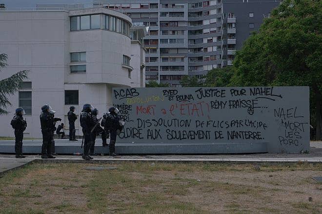 French police preparing to face rioters in Nanterre, France on June 29, 2023. Credit: PVNF/Shutterstock.