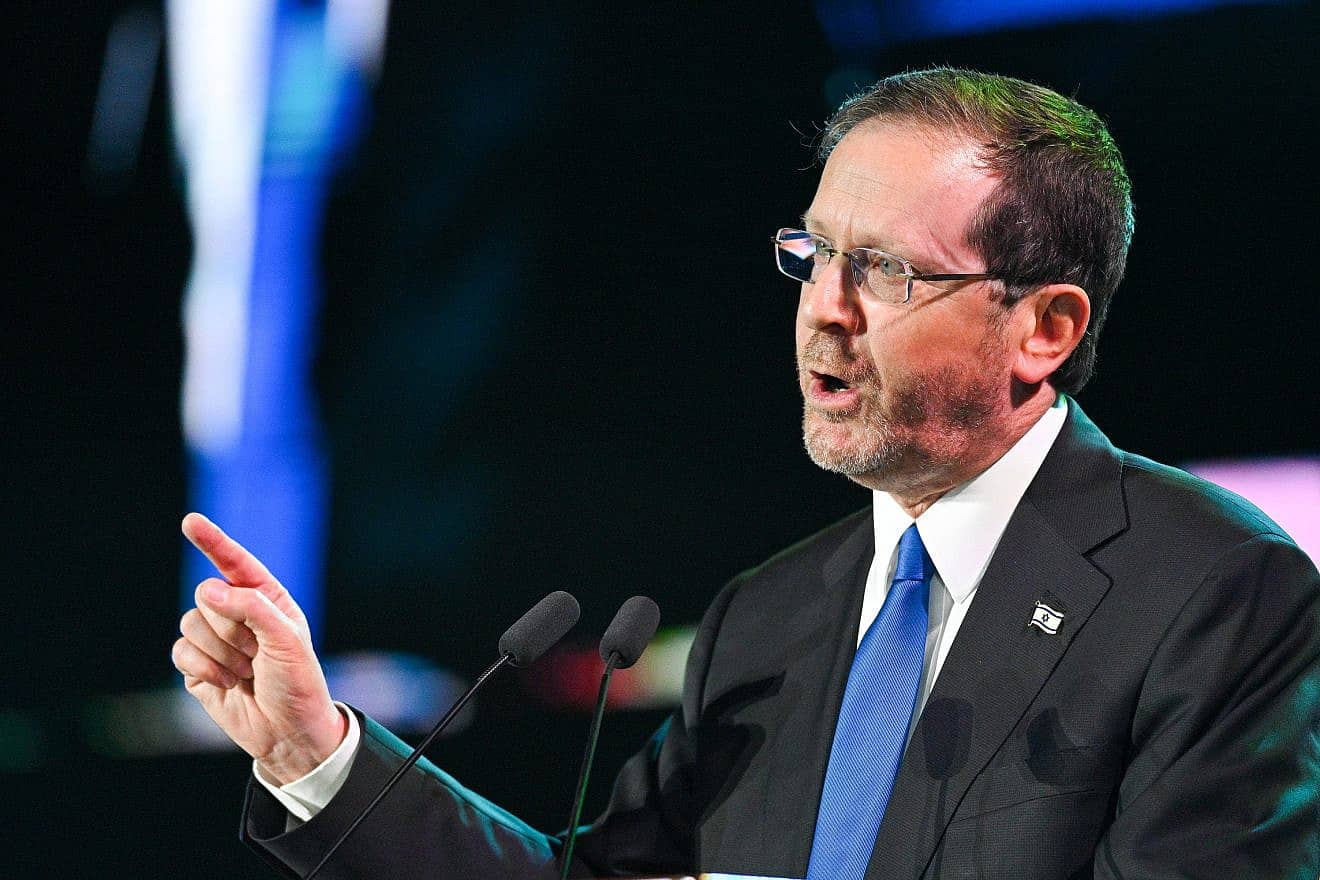 Israeli President Isaac Herzog, July 12, 2023. Photo by Michael Giladi/Flash90.