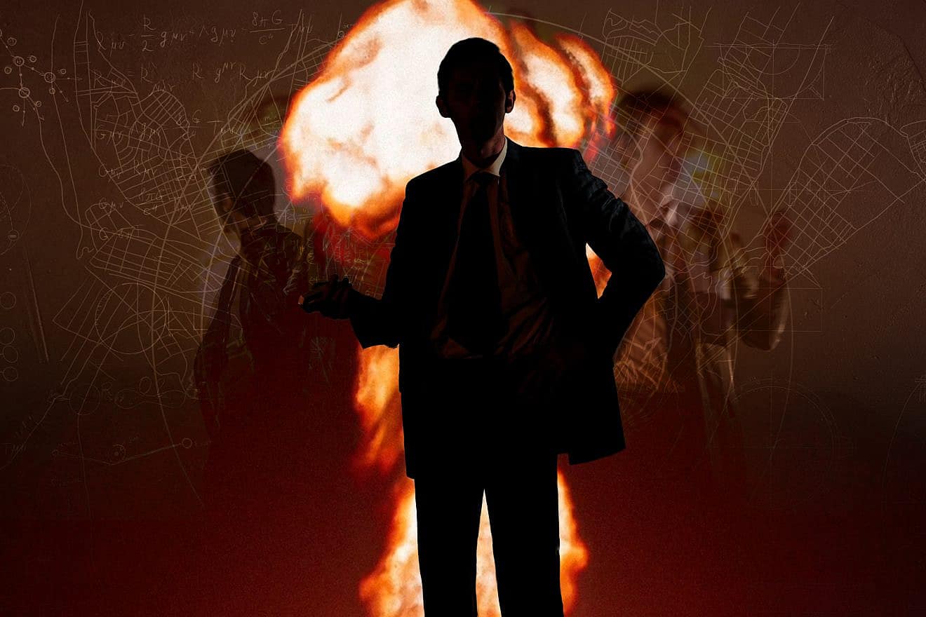 Art collage of the Manhattan Project. led by J. Robert Oppenheimer. Credit: Lia Koltyrina/Shutterstock.
