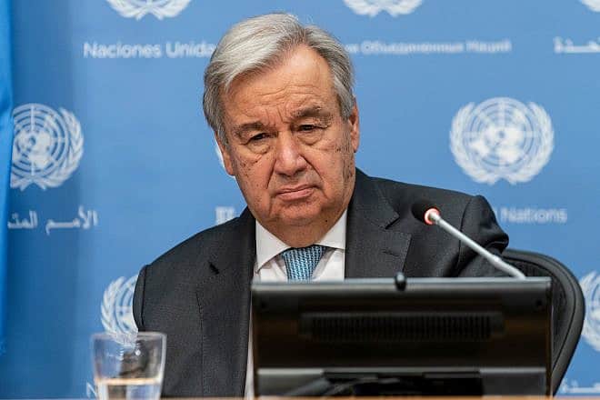 U.N. Secretary-General Antonio Guterres speaking at a press conference in New York City, Dec. 9, 2020. Photo: Lev Radin/Shutterstock
