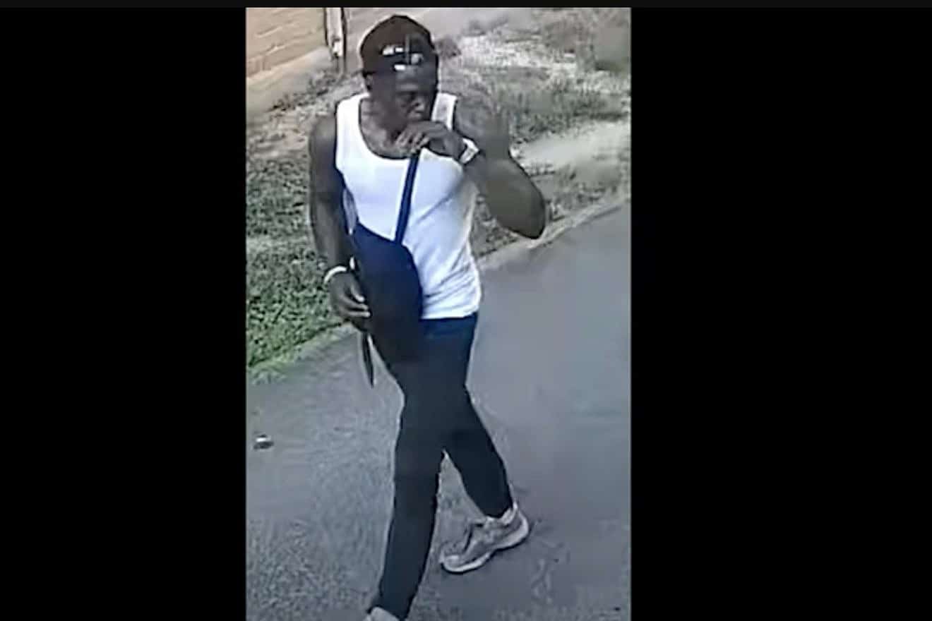The man suspected of shooting and killing Aryeh Wolf, an Orthodox Jewish father from Baltimore, on Aug. 10, 2022. The man was later identified as Avery Miller. Source: Screenshot.