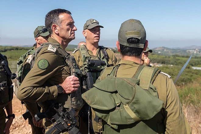 IDF Chief of Staff Lt. Gen. Herzi Halevi tours the northern border, Aug. 2, 2023. Credit: IDF.