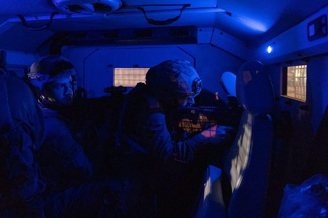Israeli forces operate in the Nur Shams camp, east of Tulkarm in Samaria, Sept. 24, 2023. Credit: IDF.