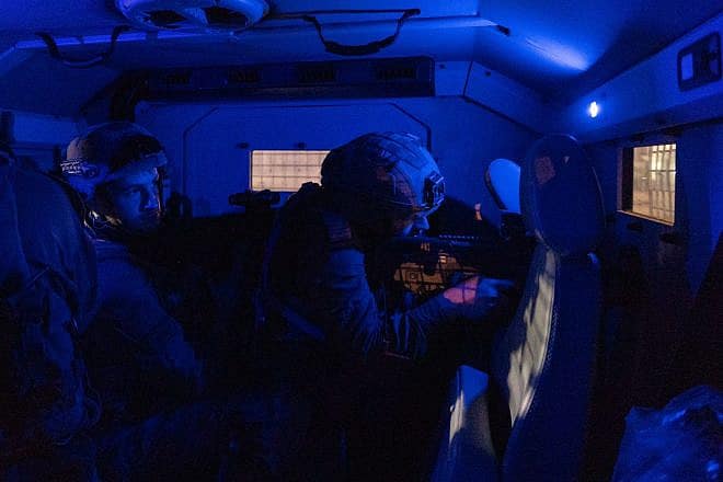 Israeli forces operate in the Nur Shams camp, east of Tulkarm in Samaria, Sept. 24, 2023. Credit: IDF.