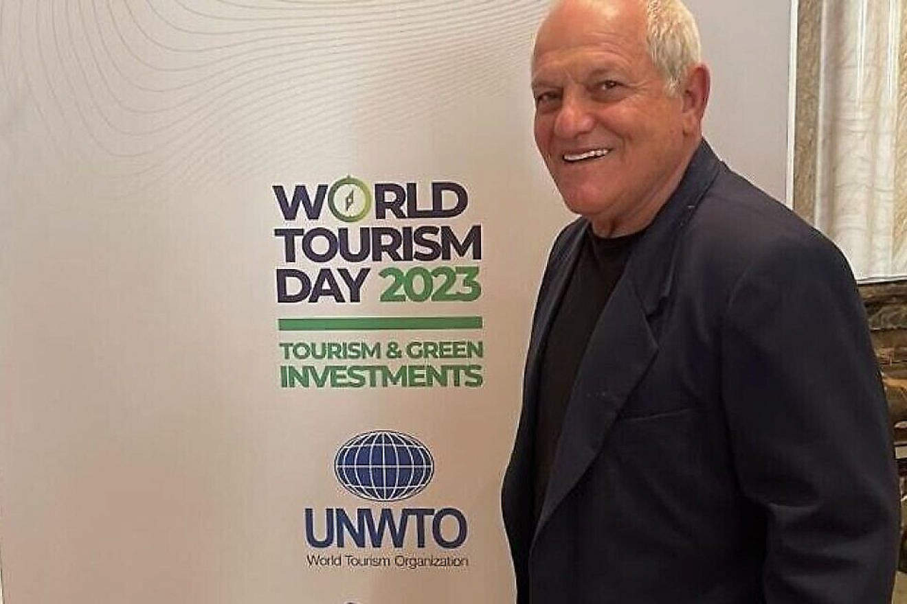 Israeli Tourism Minister Haim Katz in Riyadh, Sept. 26, 2023. Credit: Courtesy.