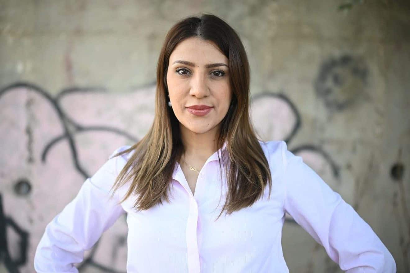 Sundus El-Khot, head of the All of Its Citizens party list running in the Jerusalem municipal election, Sept. 26, 2023. Photo by Yoav Dudkevitch/TPS.