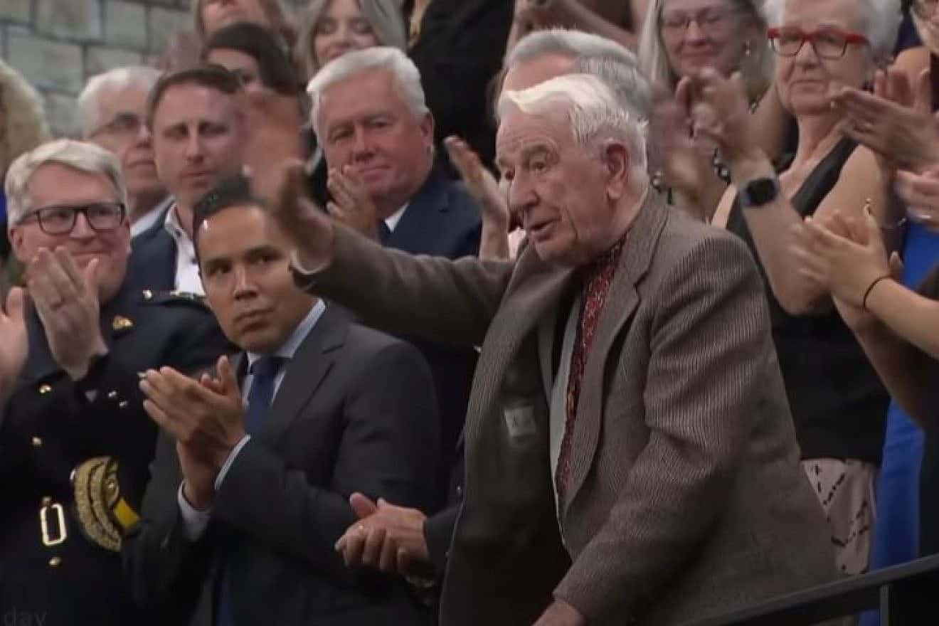 Yaroslav Hunka, who fought in a Nazi unit during World War II, was inadvertently honored by the Canadian House of Commons, Sept. 22, 2023. Source: YouTube.
