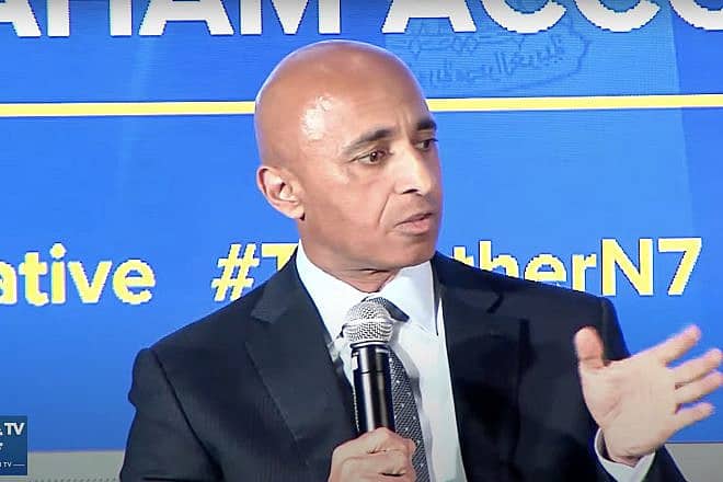 Emirati Ambassador to the United States Yousef Al Otaiba. Credit: Atlantic Council TV.