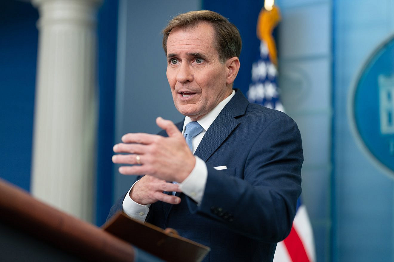 White House National Security Communications Adviser John Kirby speaks to reporters at the White House, Oct. 3, 2023. Photo by Oliver Contreras/White House.