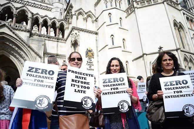 Activists. Credit: Campaign Against Antisemitism.