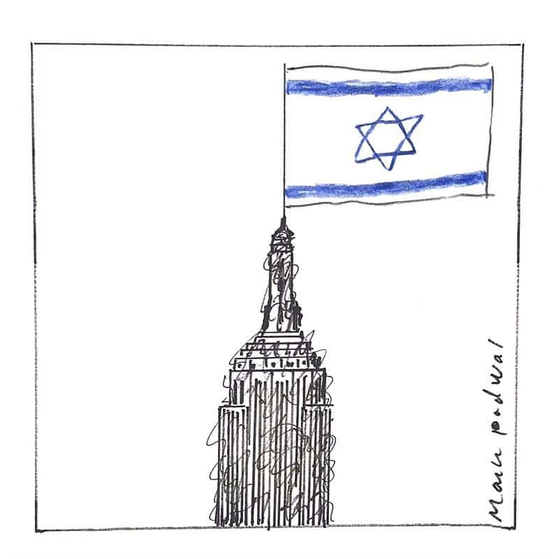 "World’s second largest Jewish city" by Mark Podwal. Credit: Courtesy.