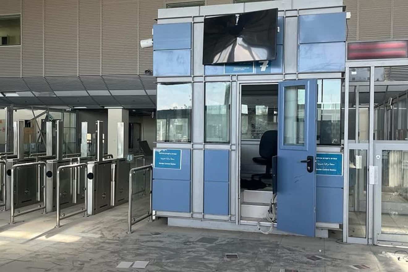 Israeli Ministry of Defense personnel returned to the Erez border crossing to the Gaza Strip on Oct. 17, 2023, marking their first return since the war's outbreak. Credit: Ministry of Defense Spokesperson’s Office.