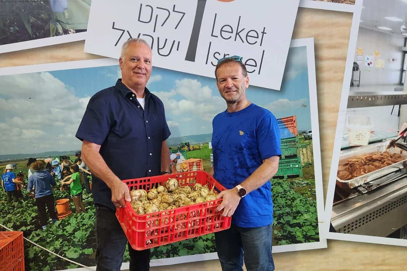 Gidi Kroch, CEO of Leket Israel and Neil Corney, CEO of Citi Israel. Credit: Courtesy.