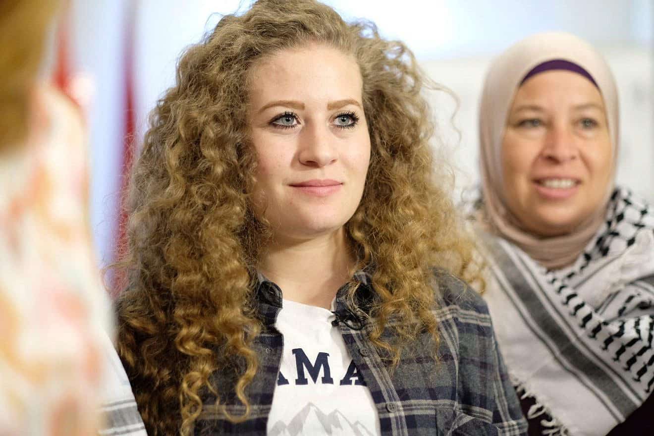 Ahed Tamimi, Sept. 28, 2018. Credit: Diario de Madrid via Wikimedia Commons.