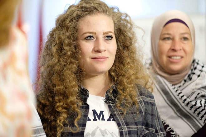 Ahed Tamimi, Sept. 28, 2018. Credit: Diario de Madrid via Wikimedia Commons.