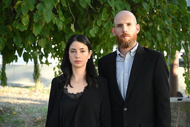 Israeli opera singers Anat Czarny (left) and Oded Reich, Oct. 25, 2023. Photo by Yoav Dudkevitch/TPS.