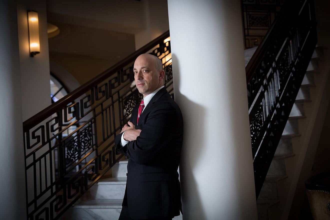 Jonathan Greenblatt, national director and CEO of the Anti-Defamation League, in Jerusalem, on June 5, 2017. Photo by Miriam Alster/Flash90.