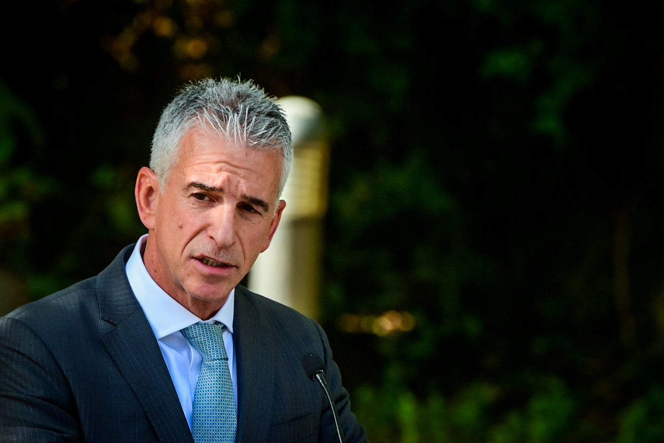 Mossad Director David Barnea speaks at the opening of the Eli Cohen National Museum in Herzliya, Dec. 12, 2022. Photo by Avshalom Sassoni/Flash90.