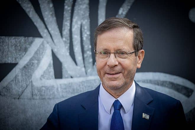 Israeli President Isaac Herzog in Jerusalem, Nov. 12, 2023. Photo by Yonatan Sindel/Flash90.