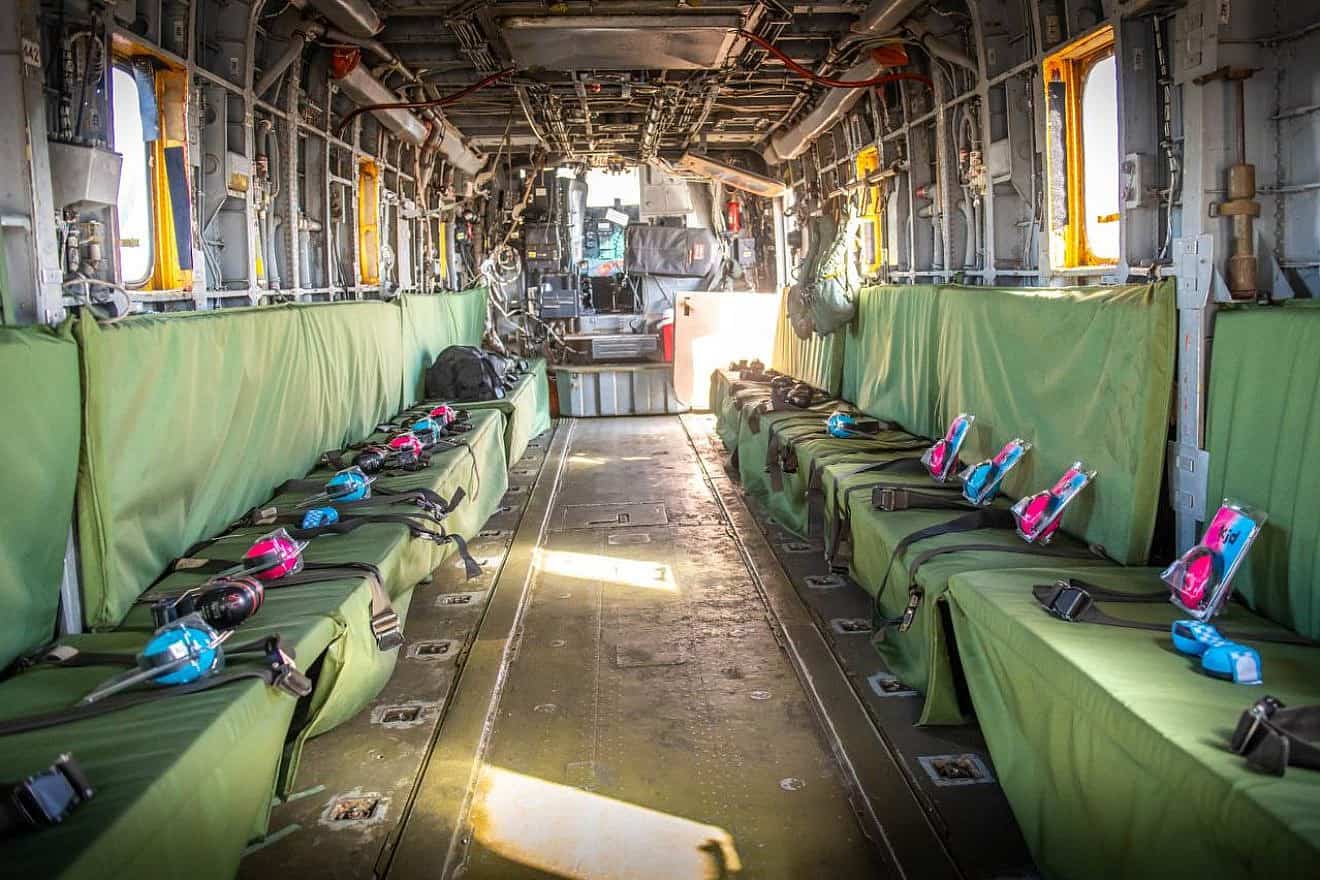 Israel Air Force helicopters prepare to take hostages released from the Gaza Strip, Nov. 24, 2023. Credit: IDF Spokesperson's Unit.