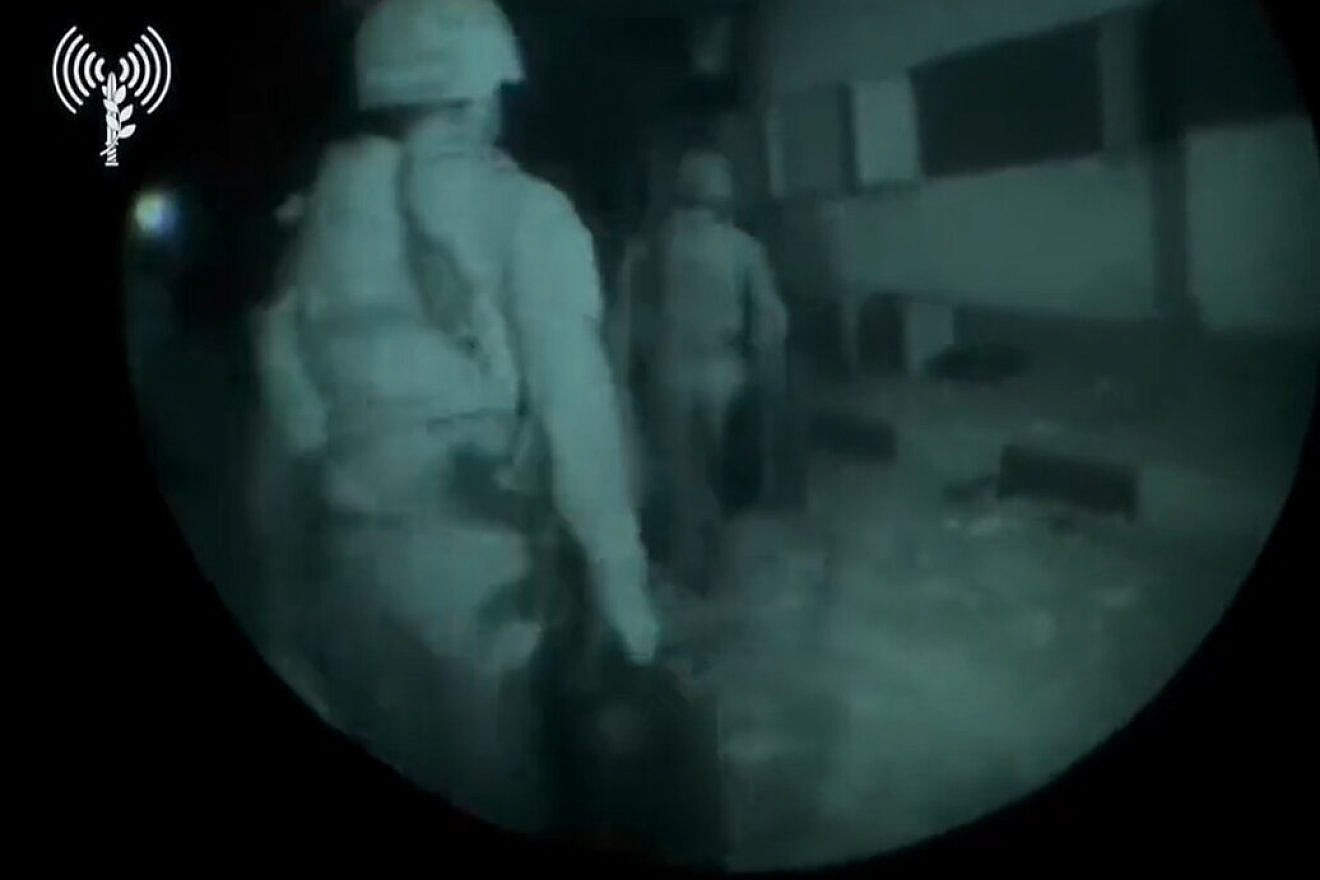 Israeli soldiers bring fuel to Shifa Hospital in Gaza City on Nov. 12, 2023. Credit: IDF.