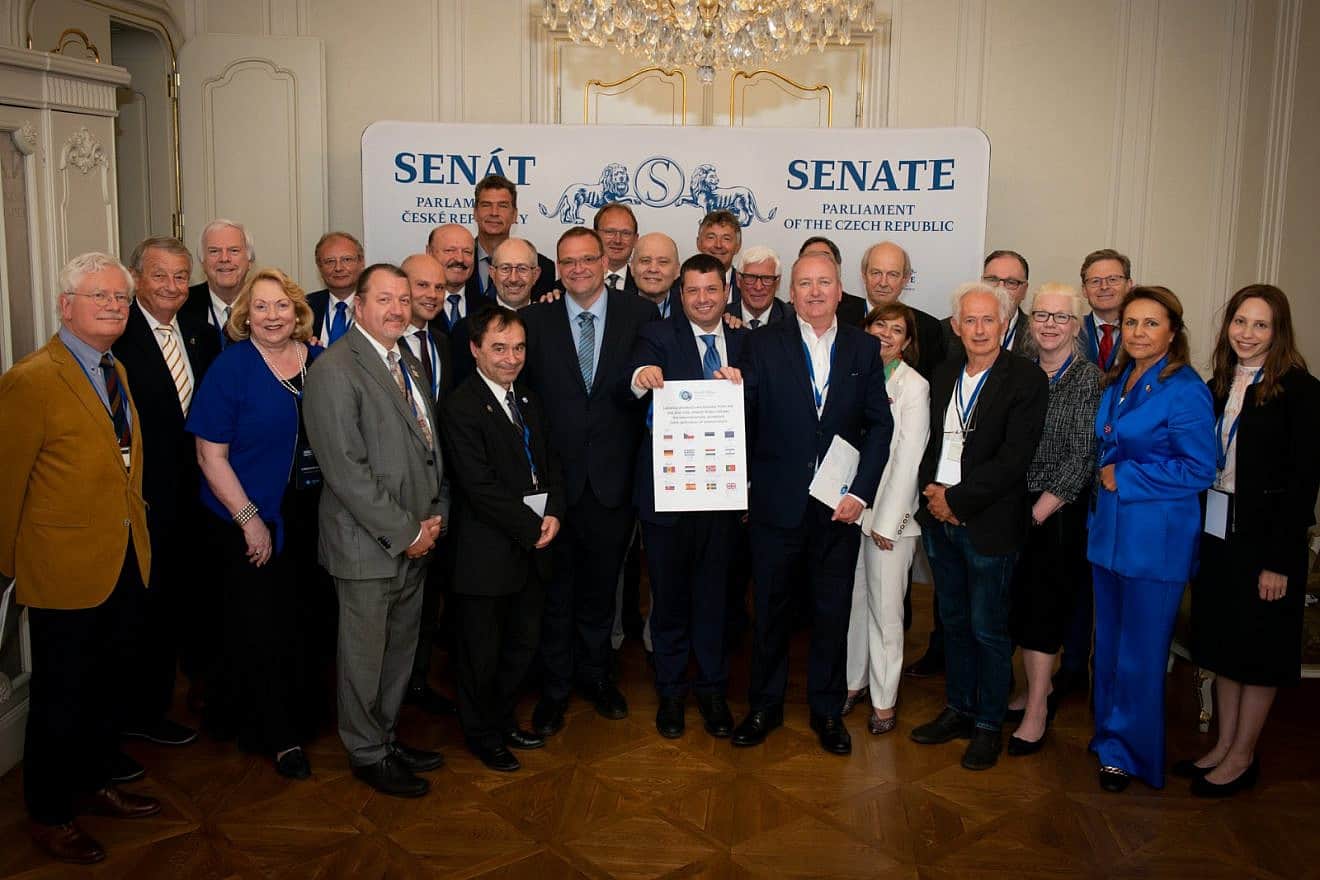 The Israel Allies Foundation policy conference in Prague, June 2023. Credit: Courtesy.